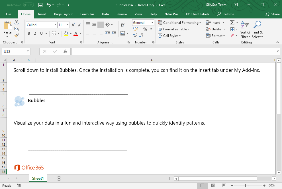 Bubbles Chart Add-In For Excel