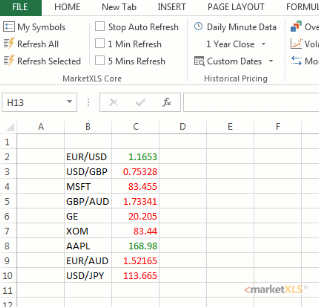 Get Stock Data in Real Time