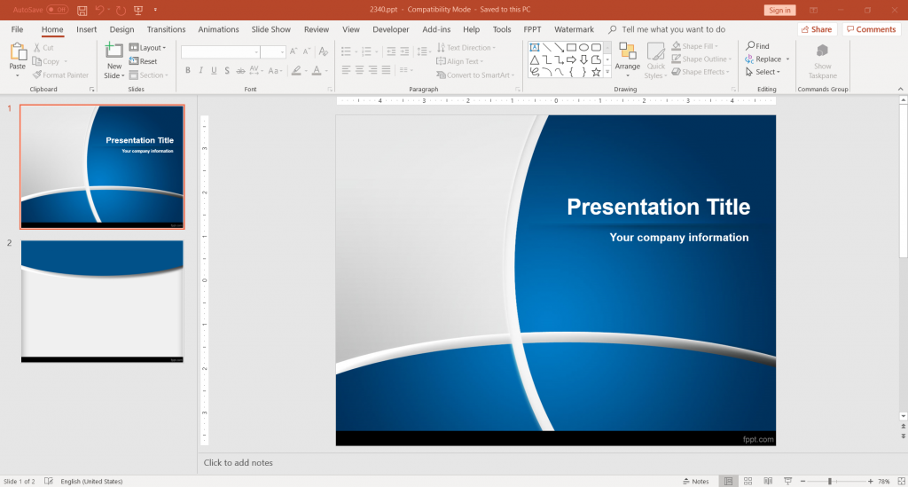 10+ Blue Background Designs for PowerPoint