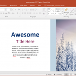 Animated Winter Escape PowerPoint Template