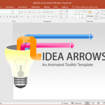 Animated Light Bulb Arrows PowerPoint Template