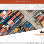 Animated Shipping Methods PowerPoint Template