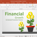 Animated Financial Growth PowerPoint Template