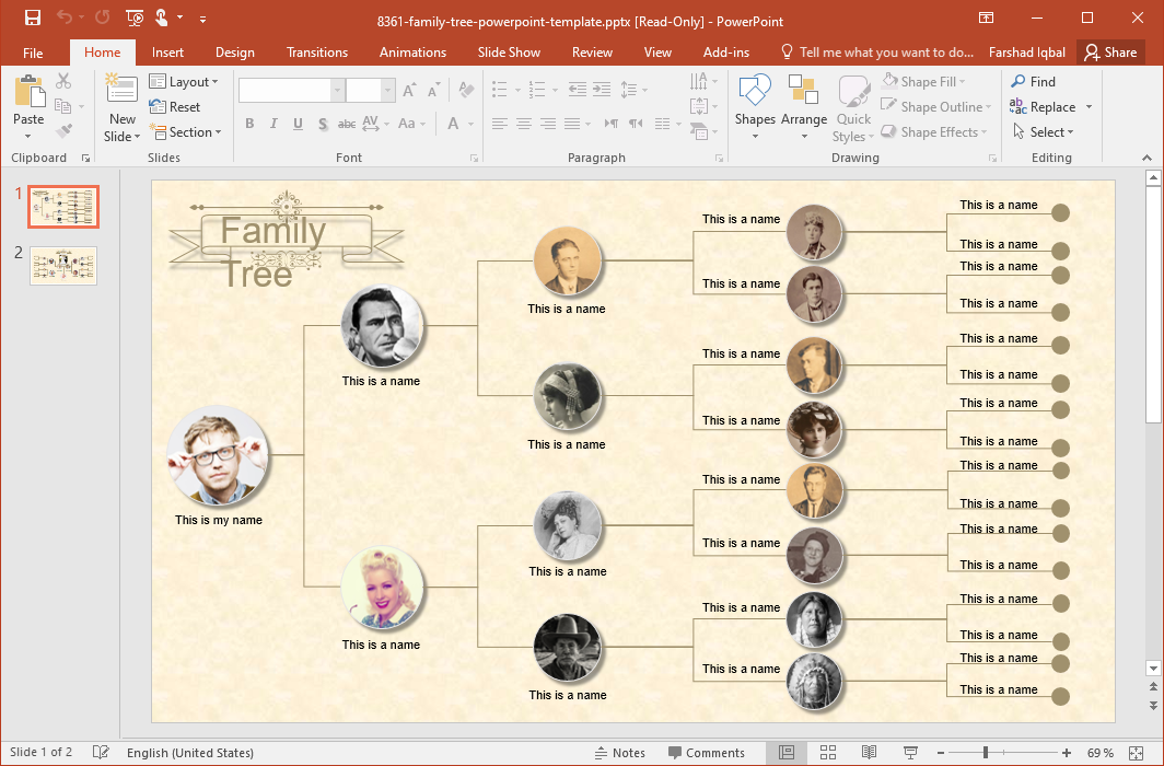 Family Tree PowerPoint Template