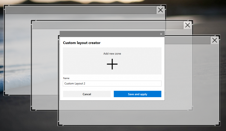 Fancyzone Layout Snap Windows to Custom Layouts with FancyZones by Microsoft PowerToys