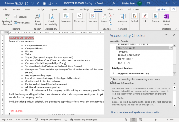 Accessibility Checker for Office Readies Documents for People with ...