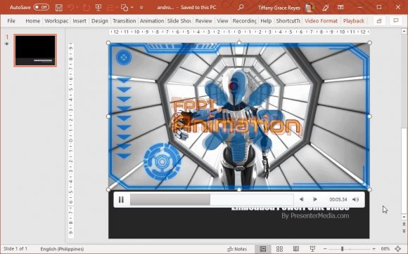 Android Video Animation for PowerPoint