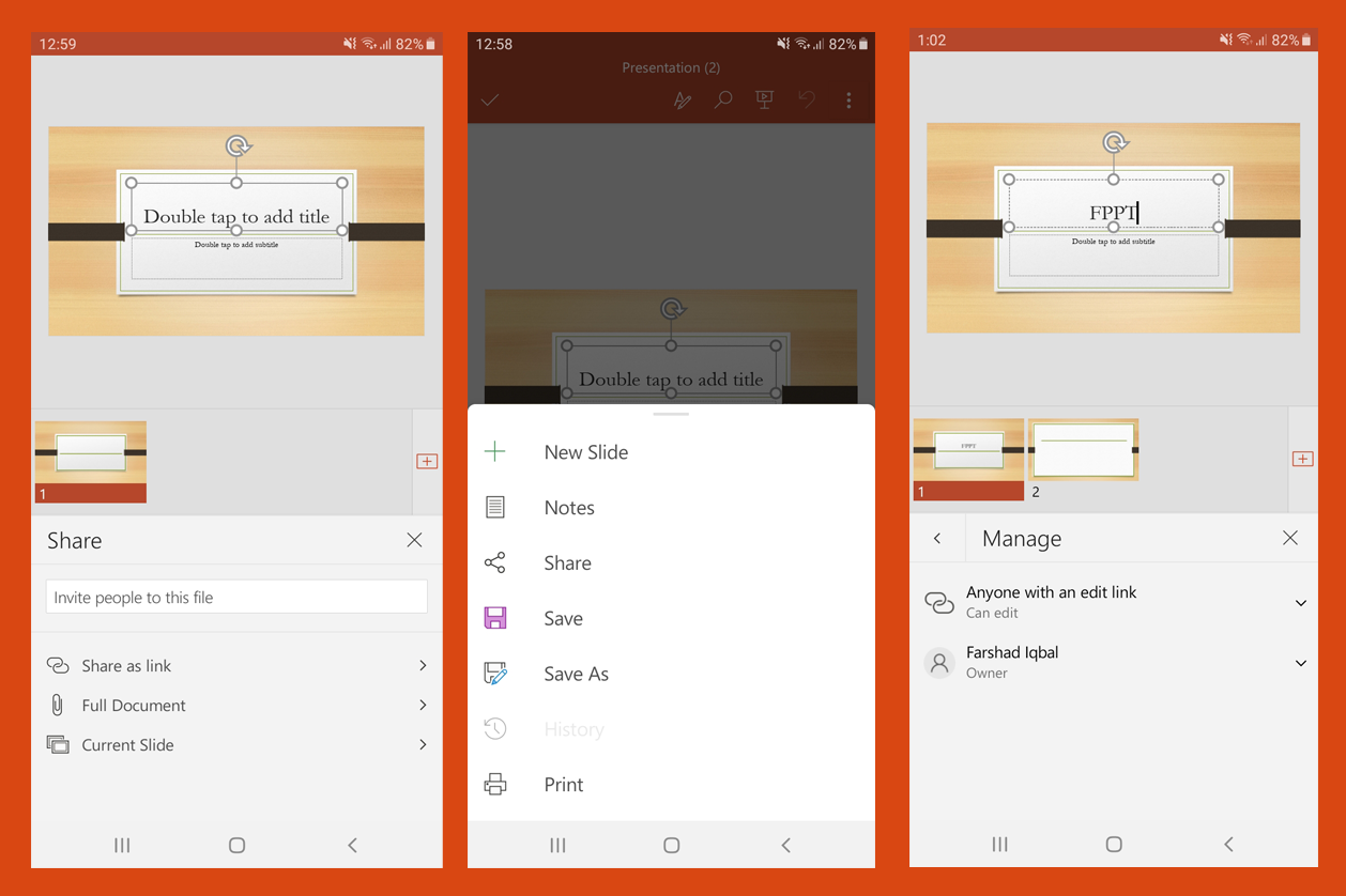 collaborate real time in office app for android