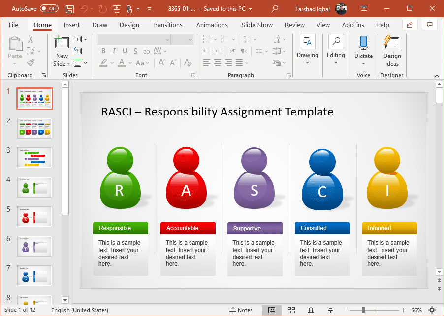 rasci powerpoint template