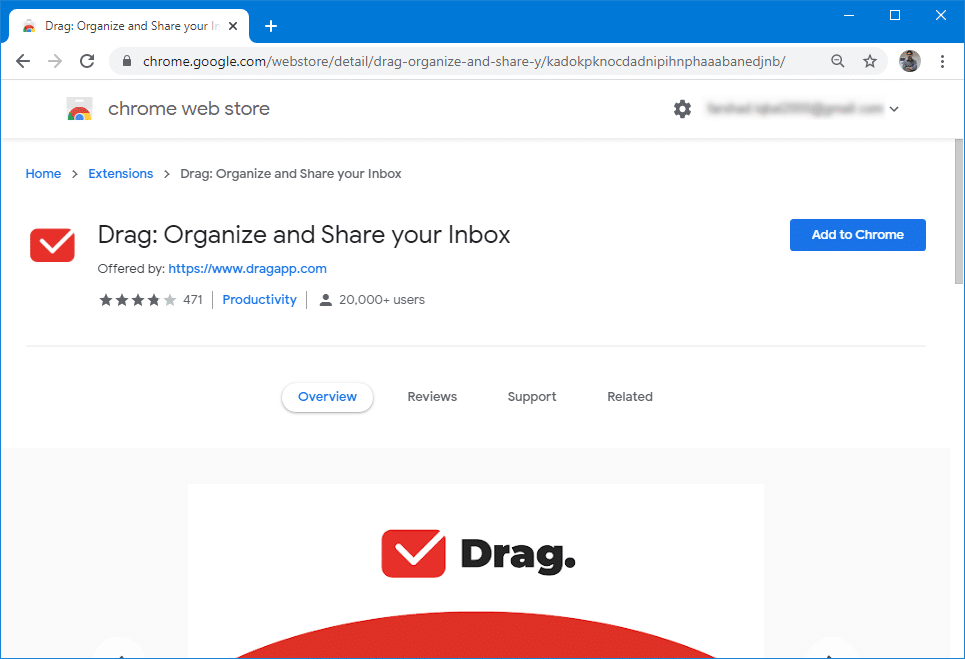 add drag to chrome