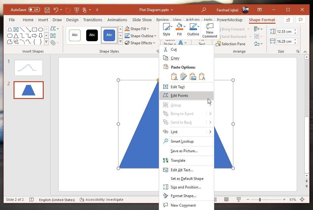 edit shape points