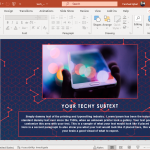 Tech wire presentation template