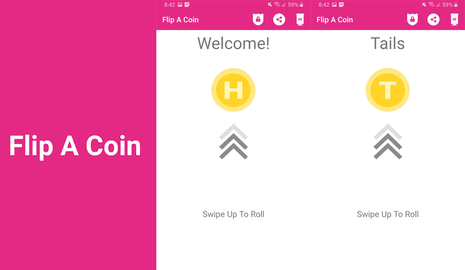 Flip a coin for Android