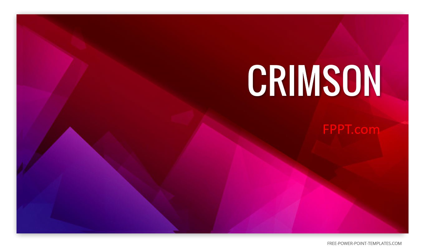 Crimson Presentation Template