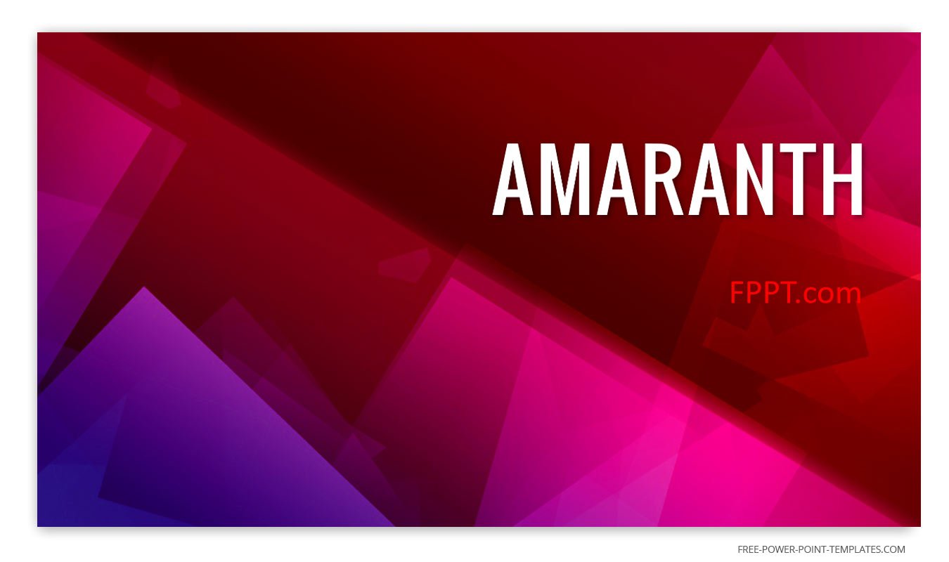 Amaranth Presentation Background for PowerPoint