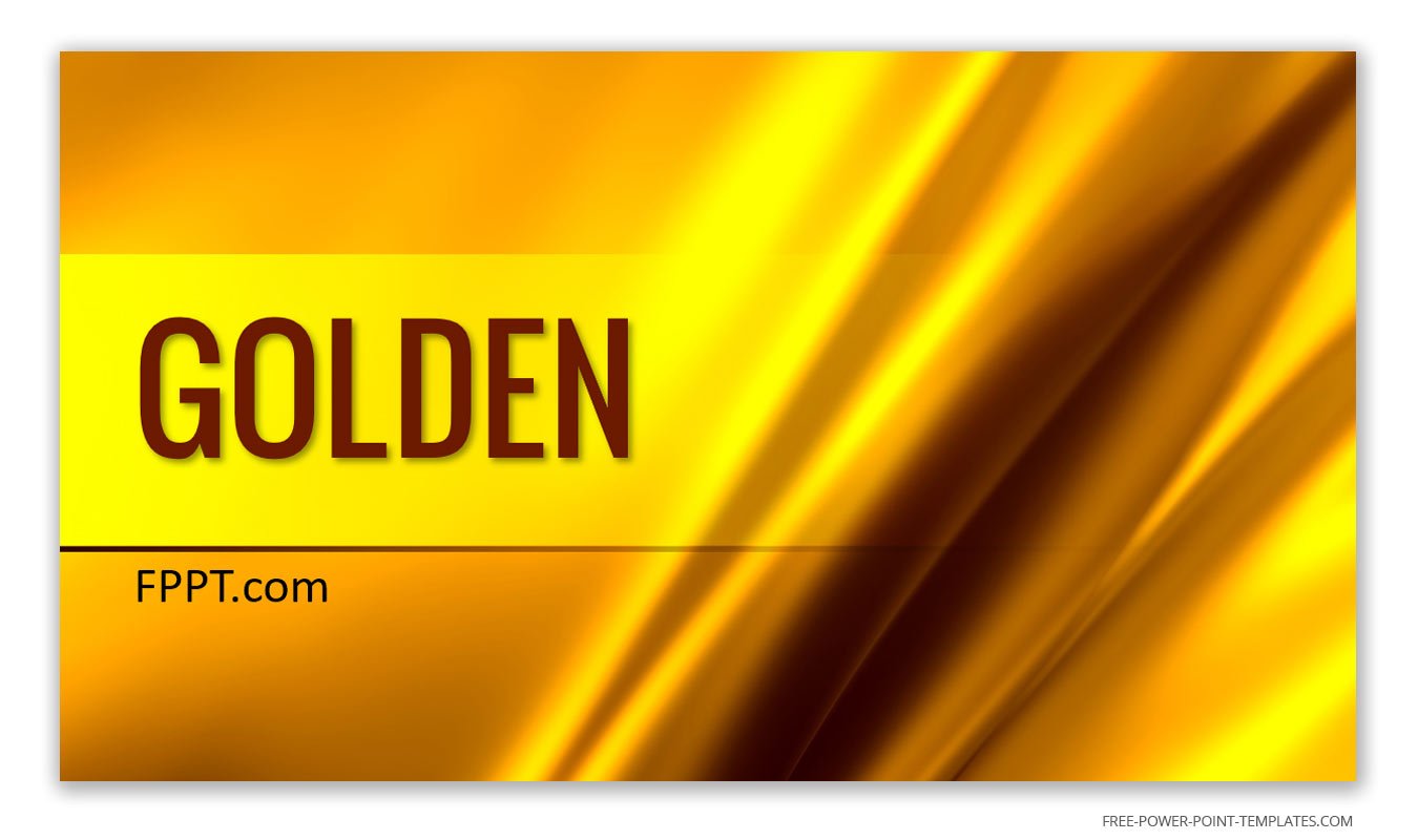 Free Golden Presentation Background