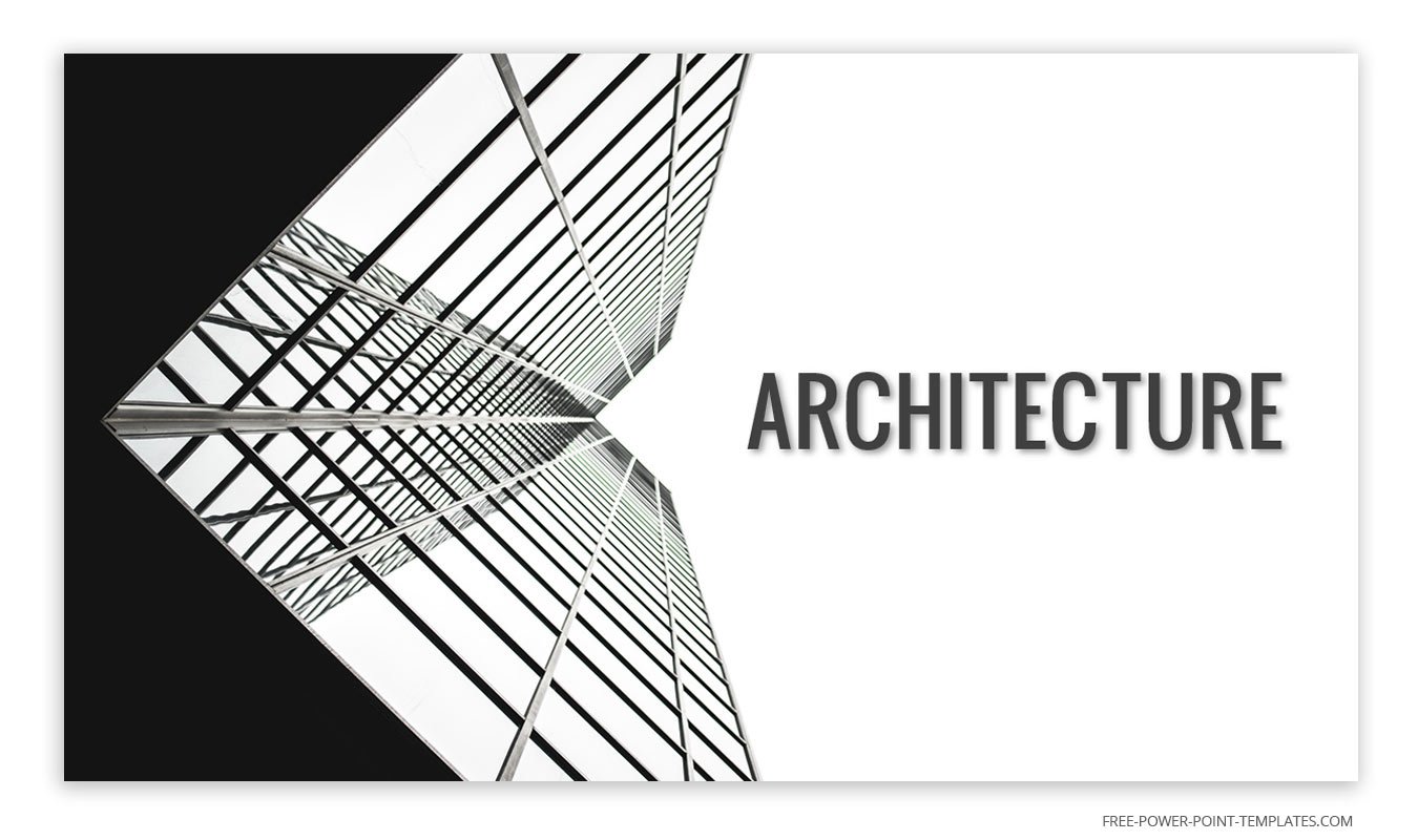 Free Black and White Architecture Presentation Background