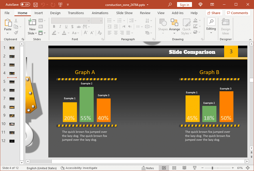 Construction chart