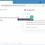 Grammarly online spell checker