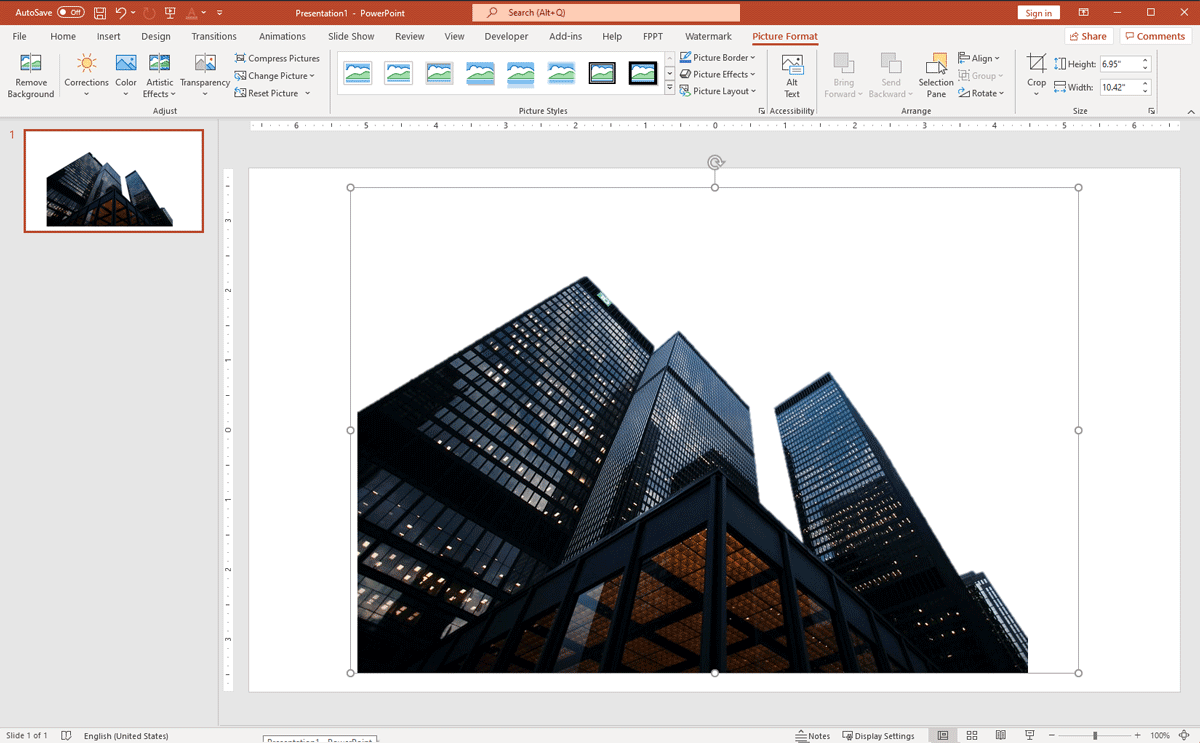 Remove Background from Picture using PowerPoint - Example removing background from image