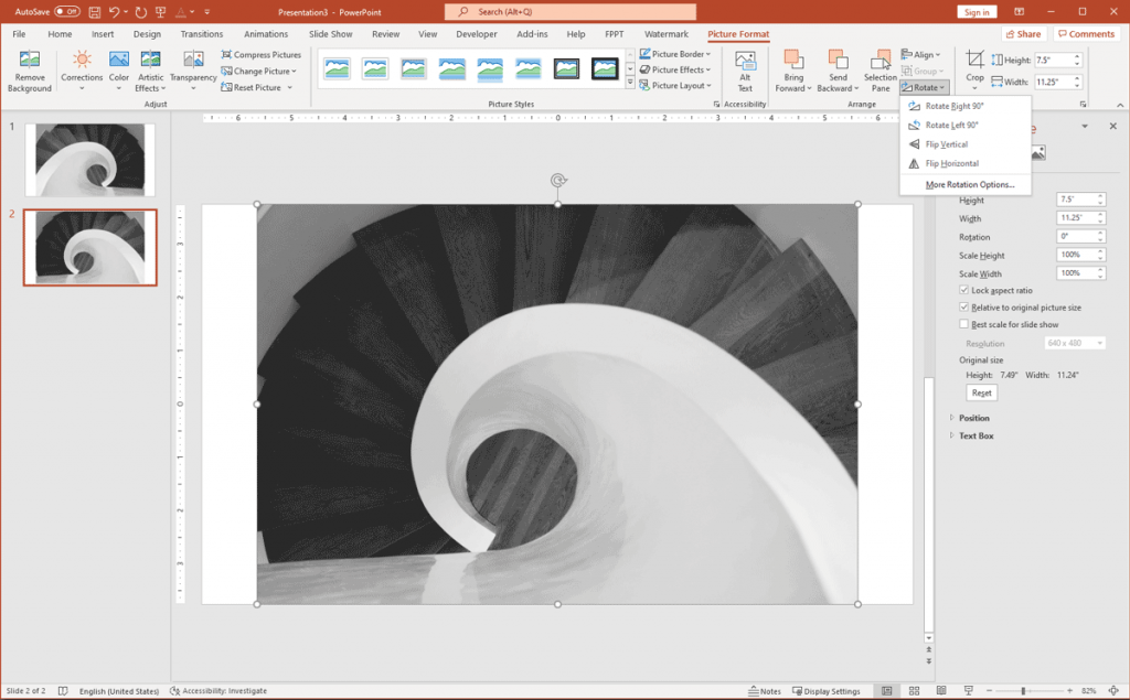 Powerpoint Background Inverted Color How to Invert a Picture in PowerPoint