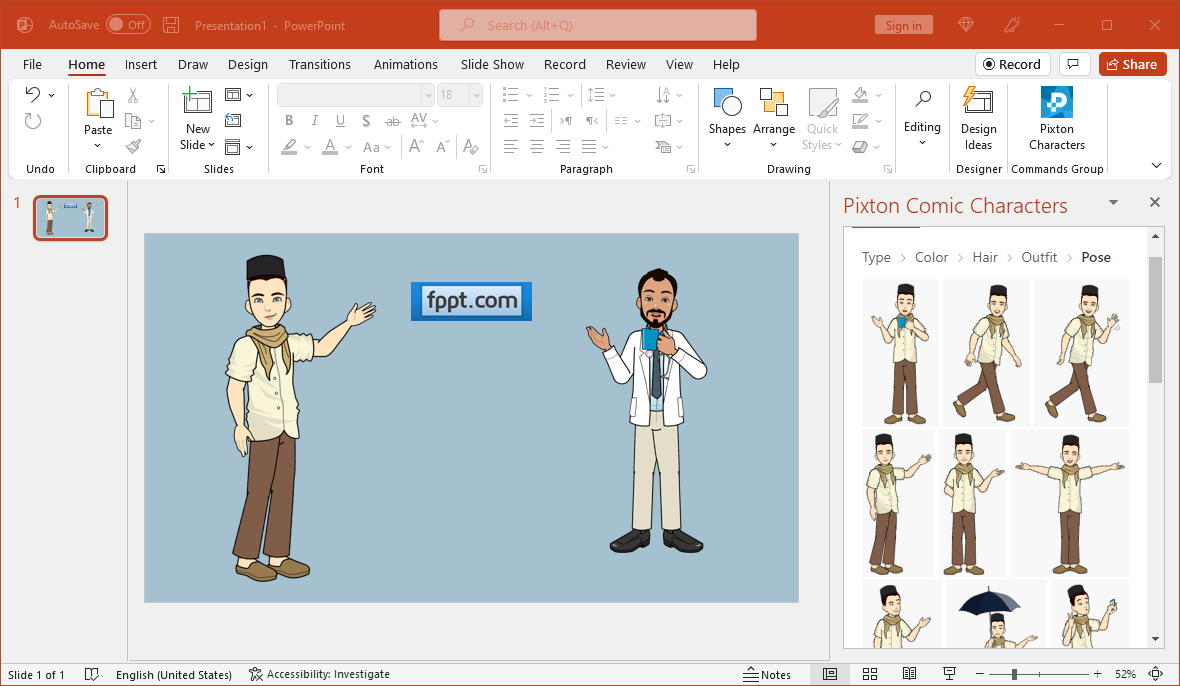 Create Comic Strips for PowerPoint Presentations with Pixton