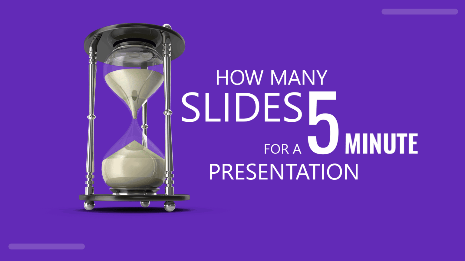 first 5 minutes of a presentation