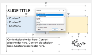 powerpoint set proofing language for whole presentation