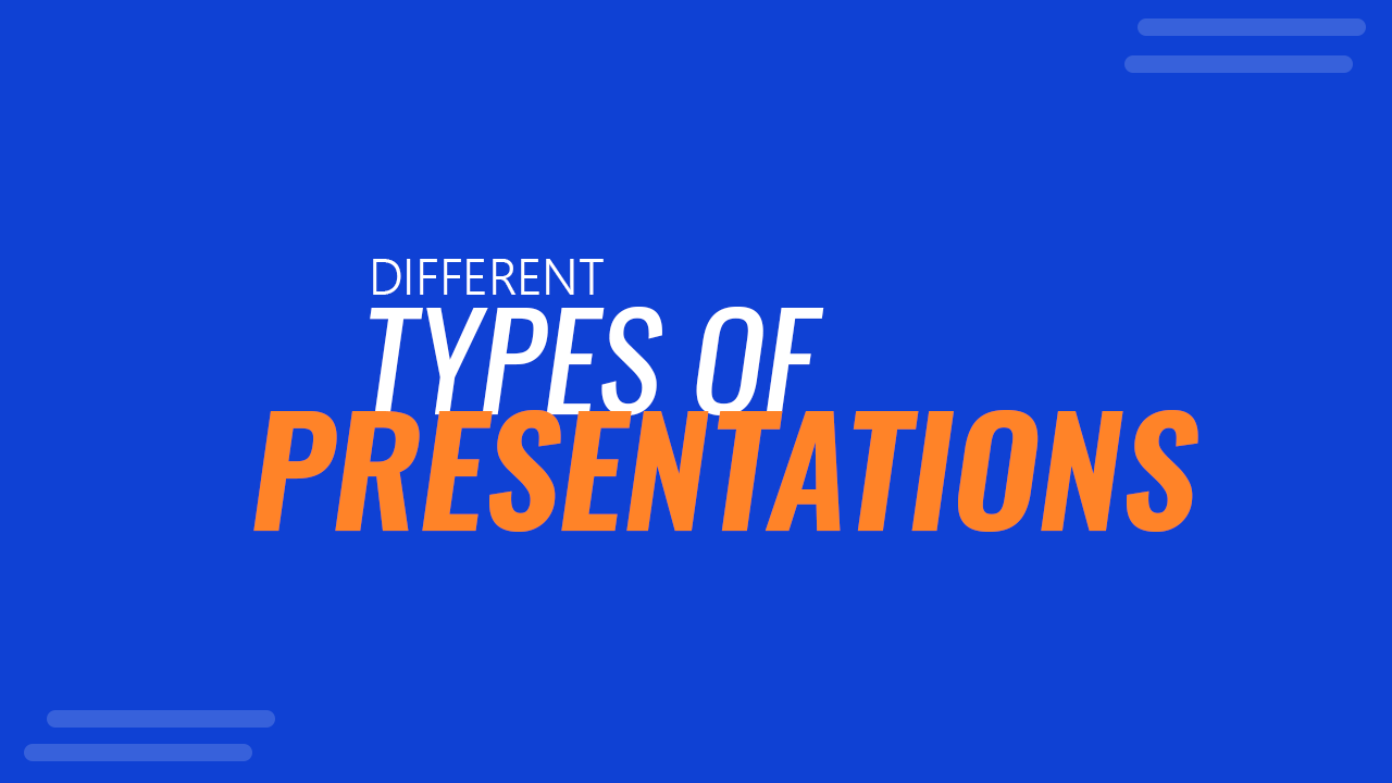 kinds of video presentation