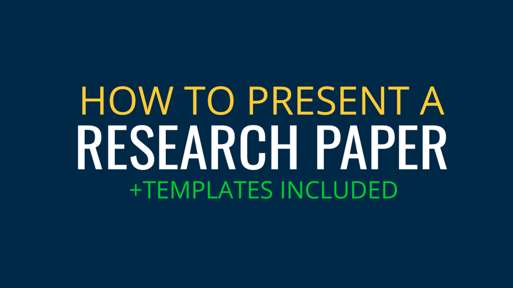 how to make ppt of a research paper