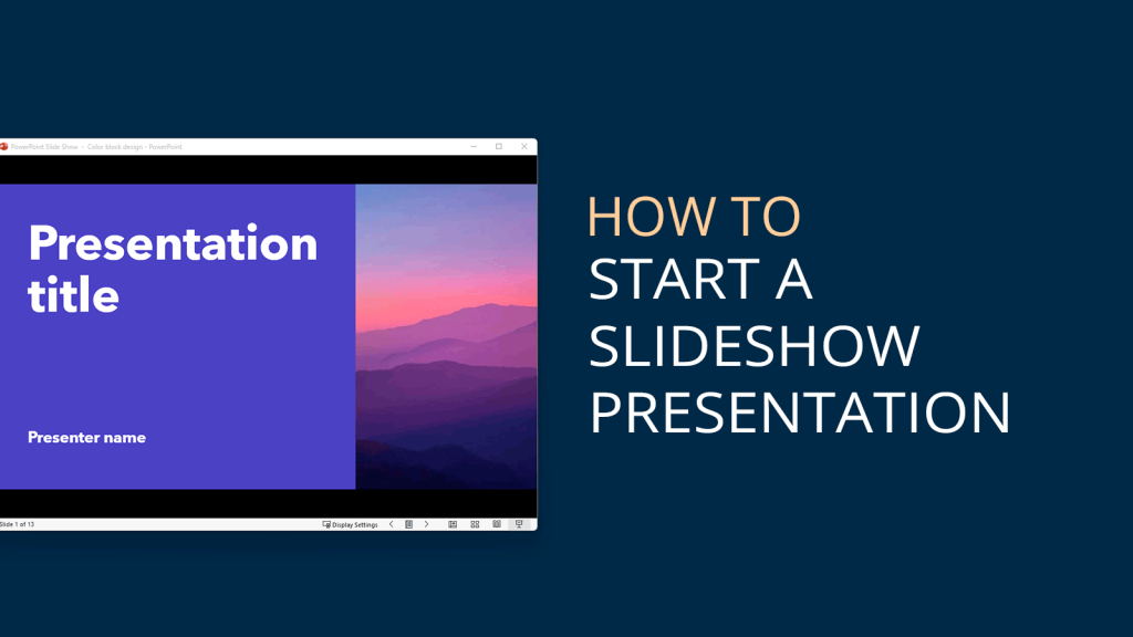 how to start powerpoint presentation automatically