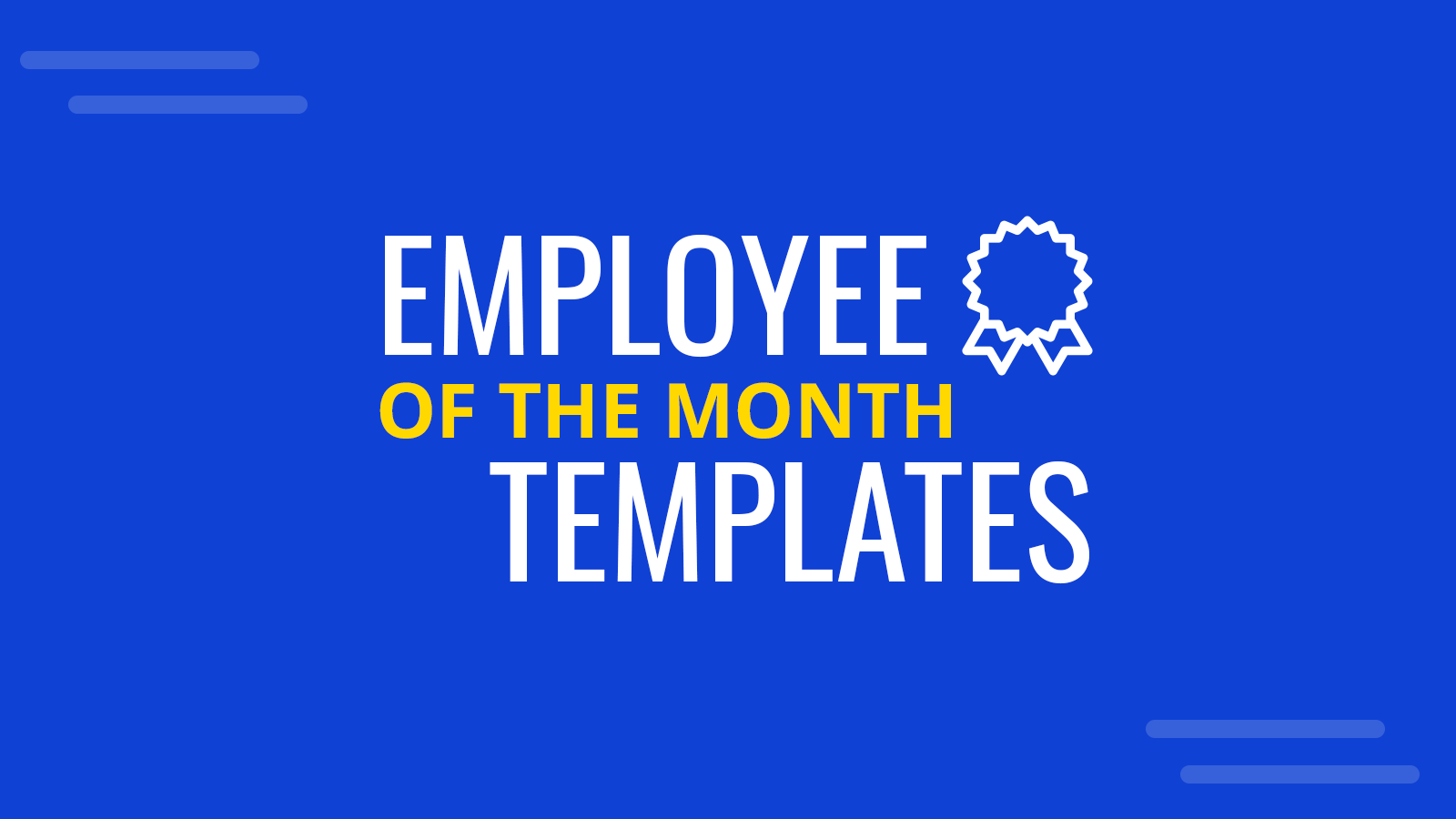 Free Employee of the Month Template for Employee Recognition in PowerPoint