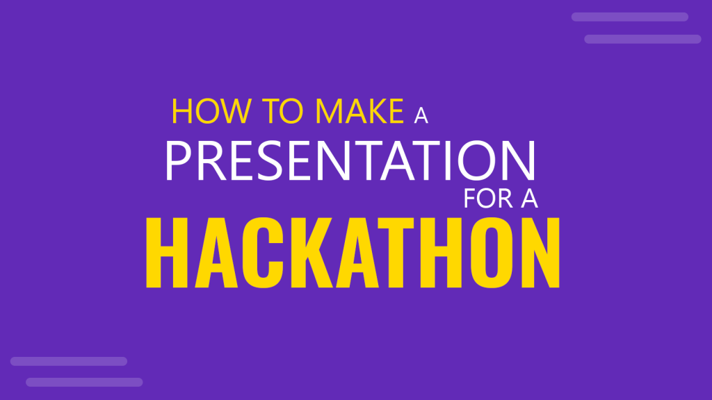 hackathon presentation tips