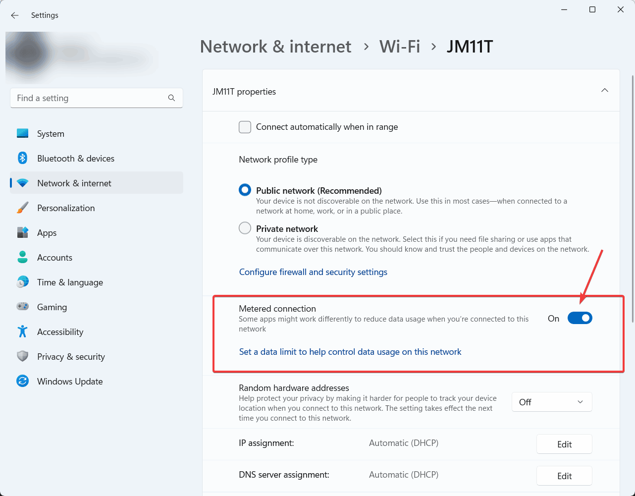 Metered Connection warning in PowerPoint