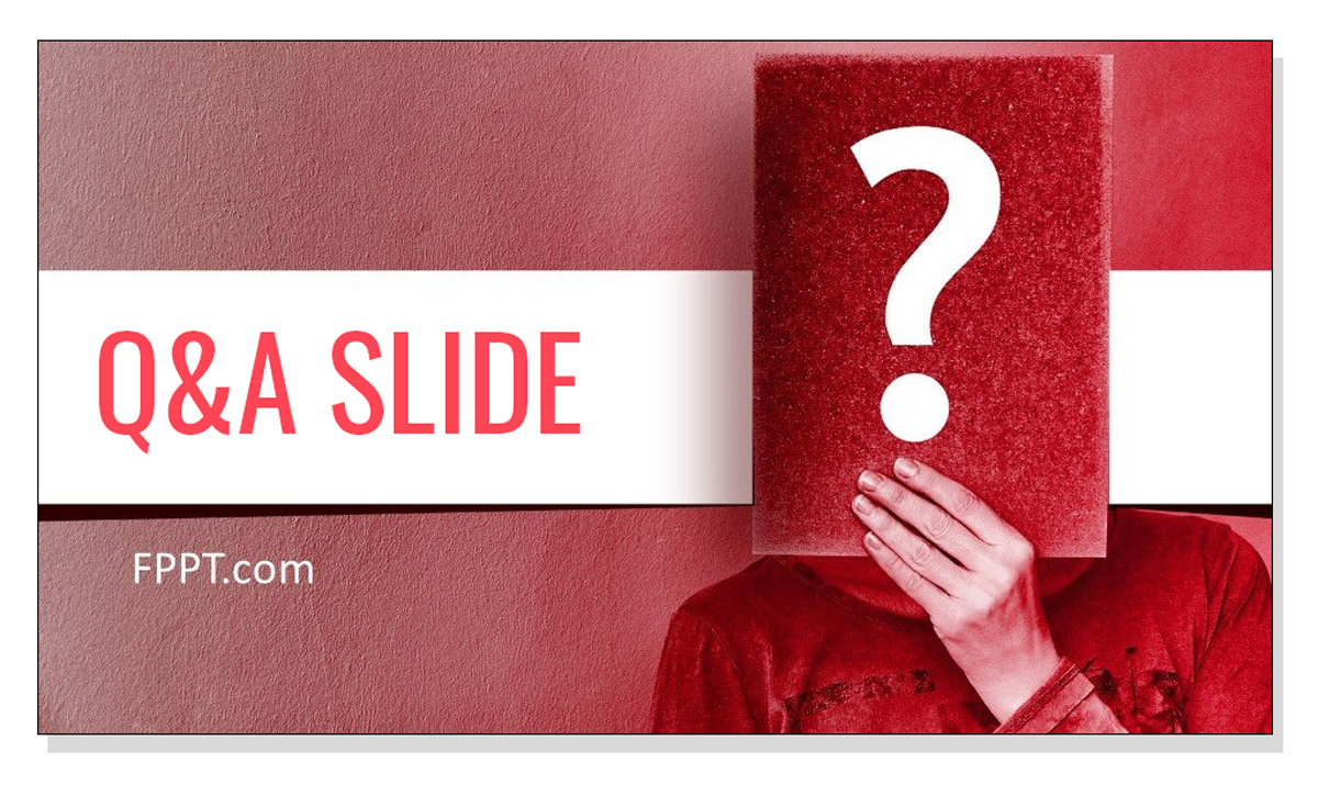 Free Q&A slide template for PowerPoint presentations