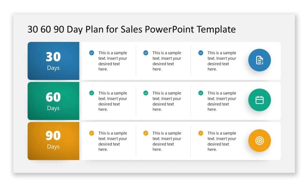 My First 90 Day Template for PowerPoint