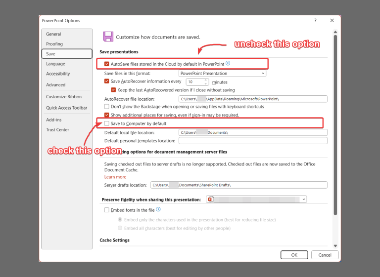 How to Stop PowerPoint from Saving Files to OneDrive by Default