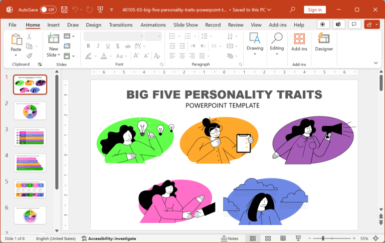 Big Five Personality Test: A 5-Factor Model of Personality