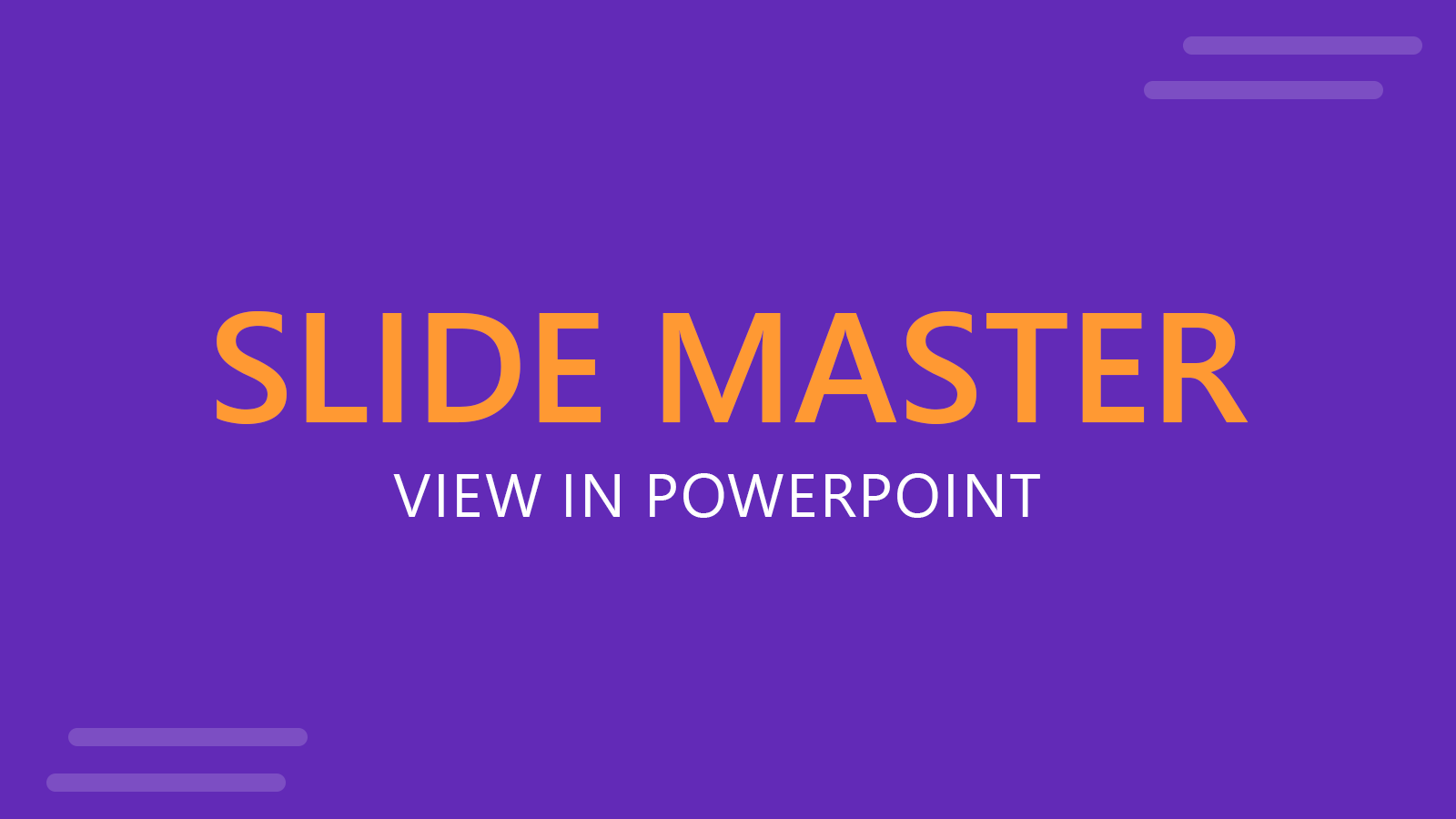 Slide Master in PowerPoint