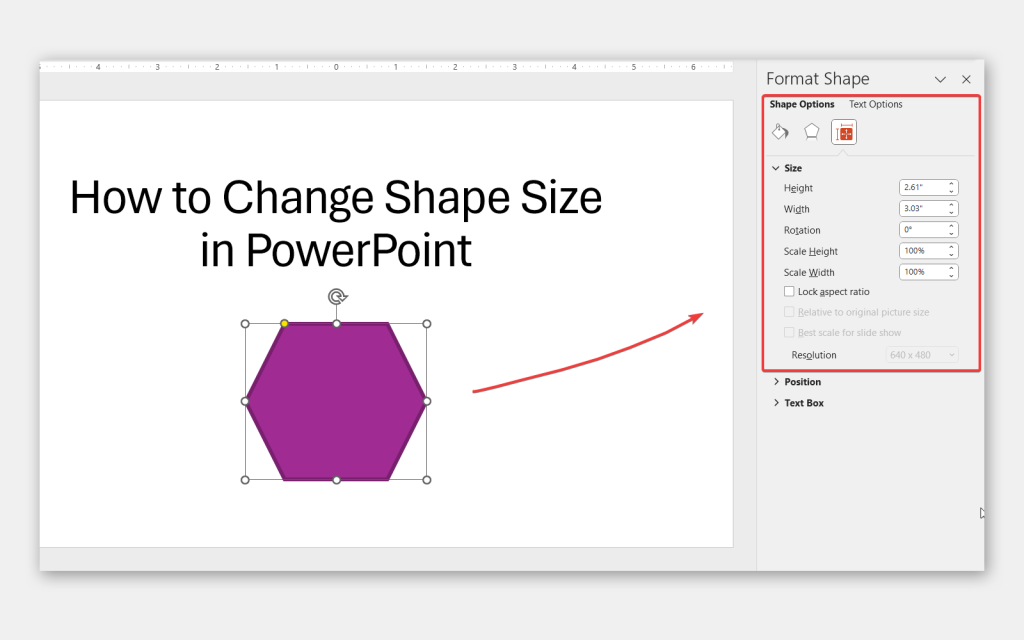 How To Control Shape And Image Height In PowerPoint