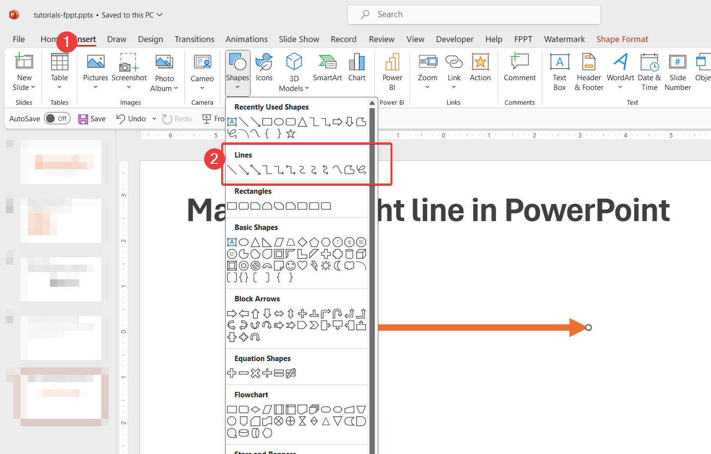 How to Draw a Line in PowerPoint (Easy Way)