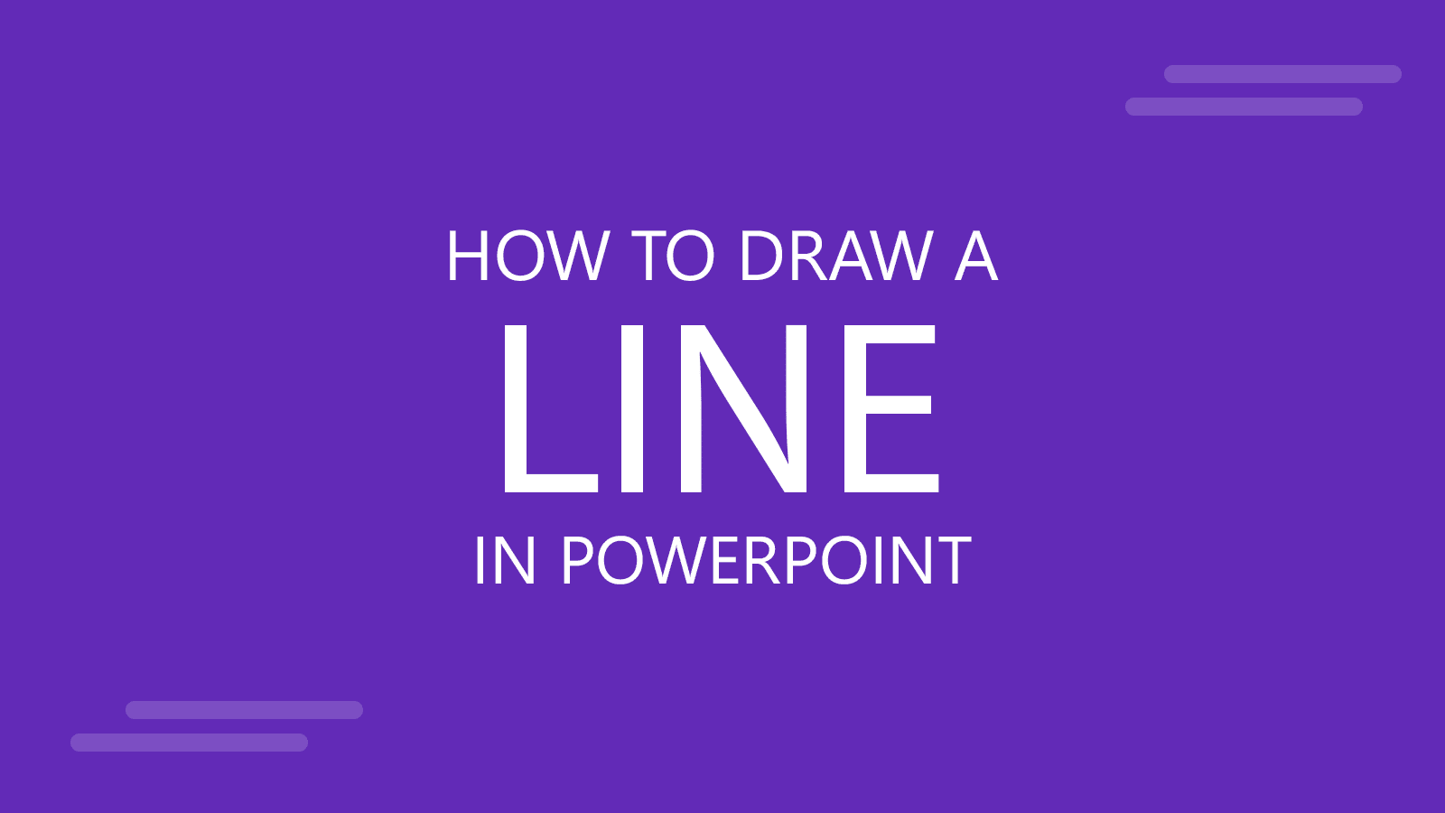 How to Draw a Line in PowerPoint