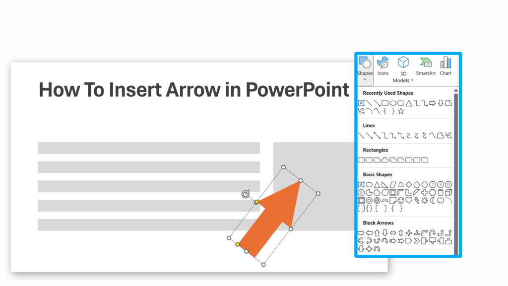 How to Insert Arrow in PowerPoint