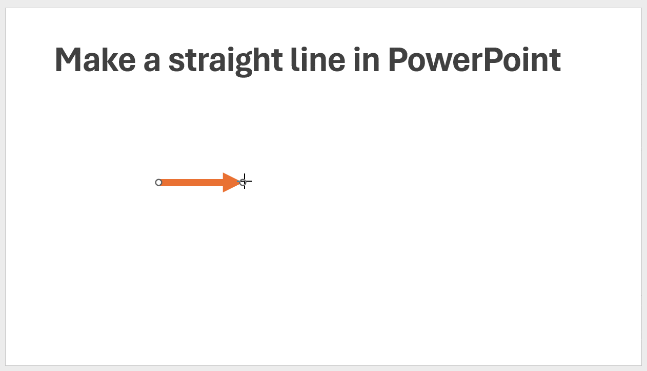 How to Insert an Horizontal Line in PowerPoint using Shapes