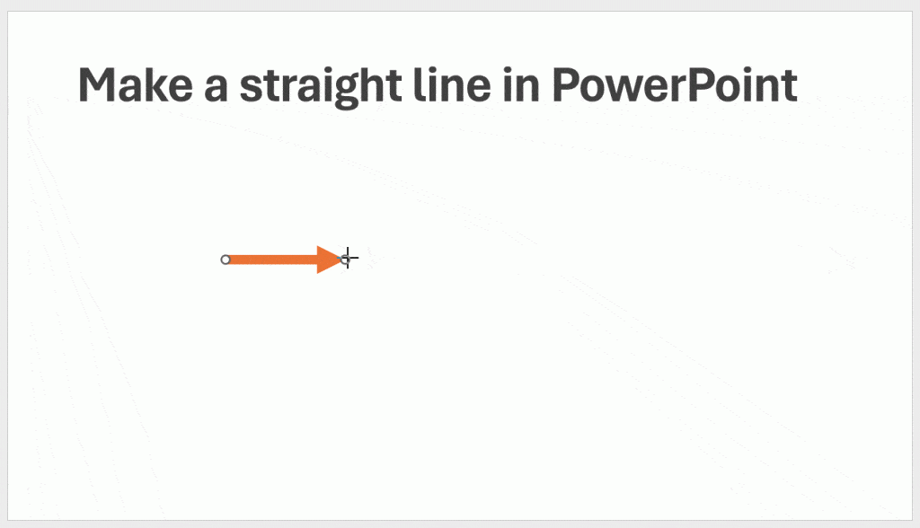 How to make a straight line in PowerPoint