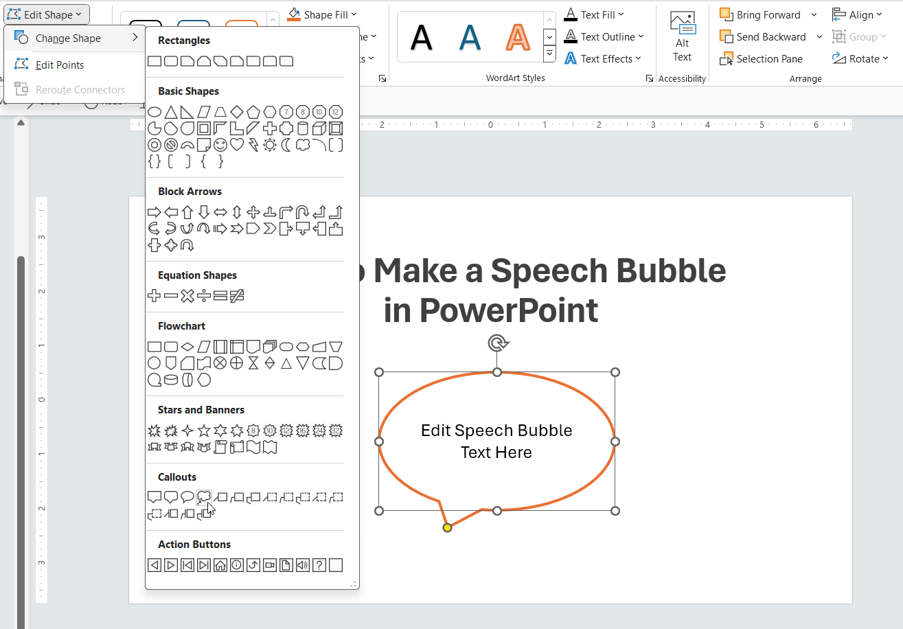 How To Make A Speech Bubble In PowerPoint Step By Step 