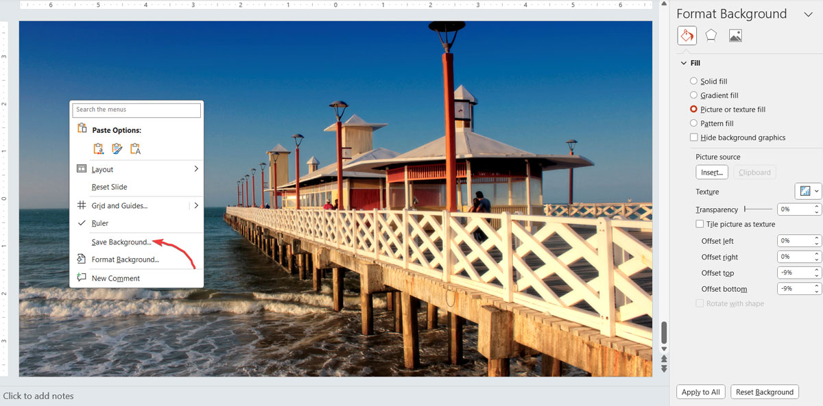 Extract background image in PowerPoint