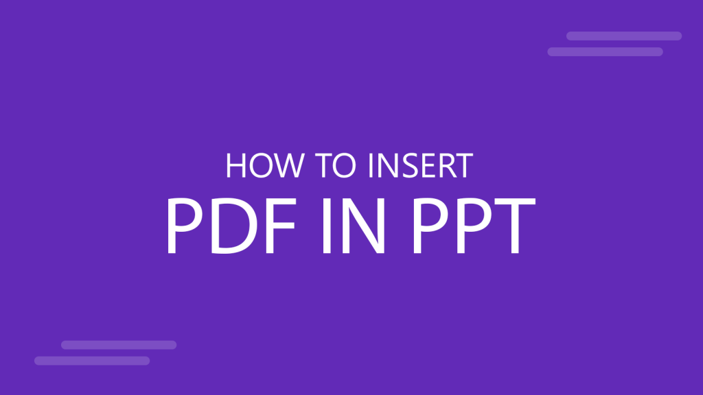 how to embed a pdf into a powerpoint presentation