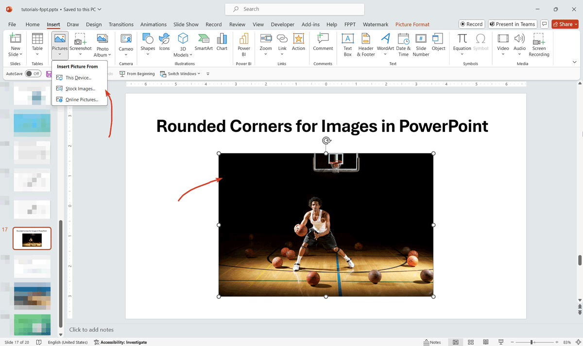 How to Create Rounded Corners for Images in PowerPoint