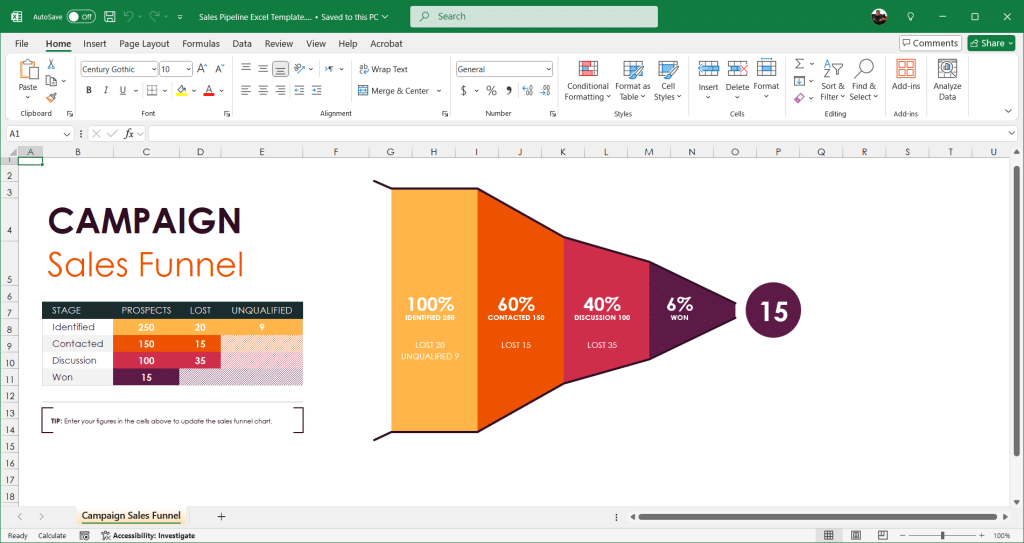 Free Sales Pipeline Excel Template